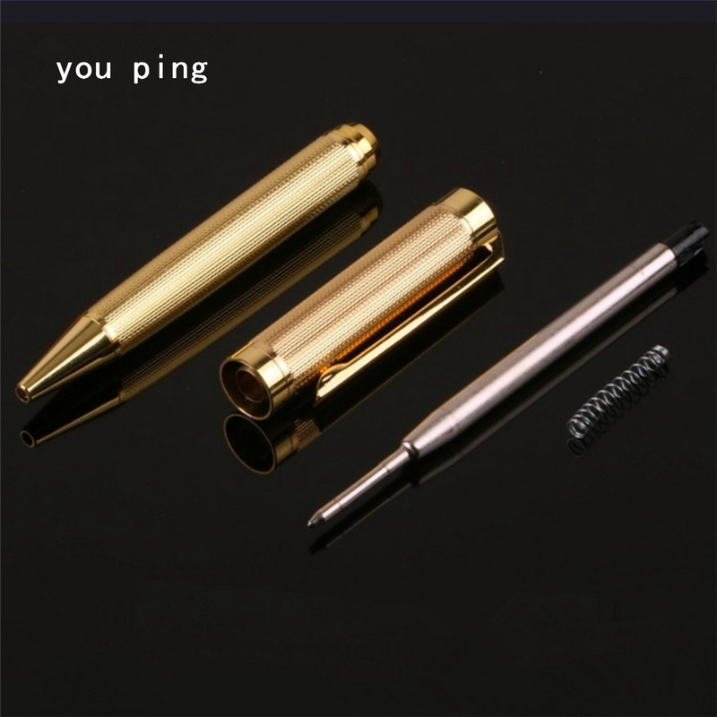 Luksuzna kvaliteta 155 Metalna poslovna uredska kemijska olovka srednjeg vrha Novoškolski pribor za pisanje