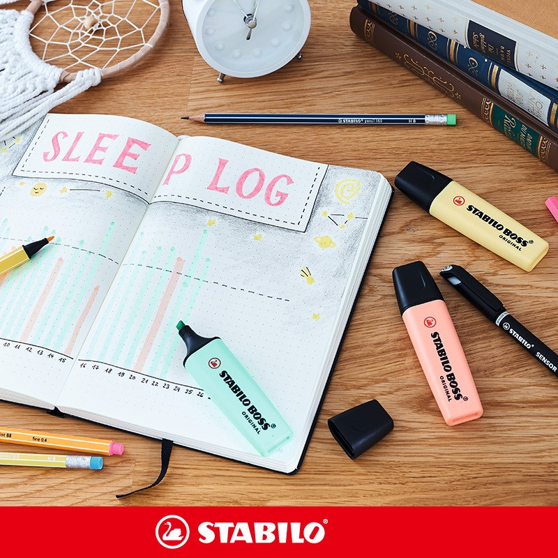 STABILO BOSS Originalna pastelna olovka za označavanje, nježna boja 2/5 mm vrh dlijeta Art Marker Liner Crtanje Slikanje Uredska škola F507