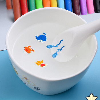 Μαρκαδόροι λευκού πίνακα με κουτάλι 12 χρωμάτων Μαγικό στυλό ζωγραφικής με νερό για παιδιά Μαγικό στυλό ζωγραφικής Early Education
