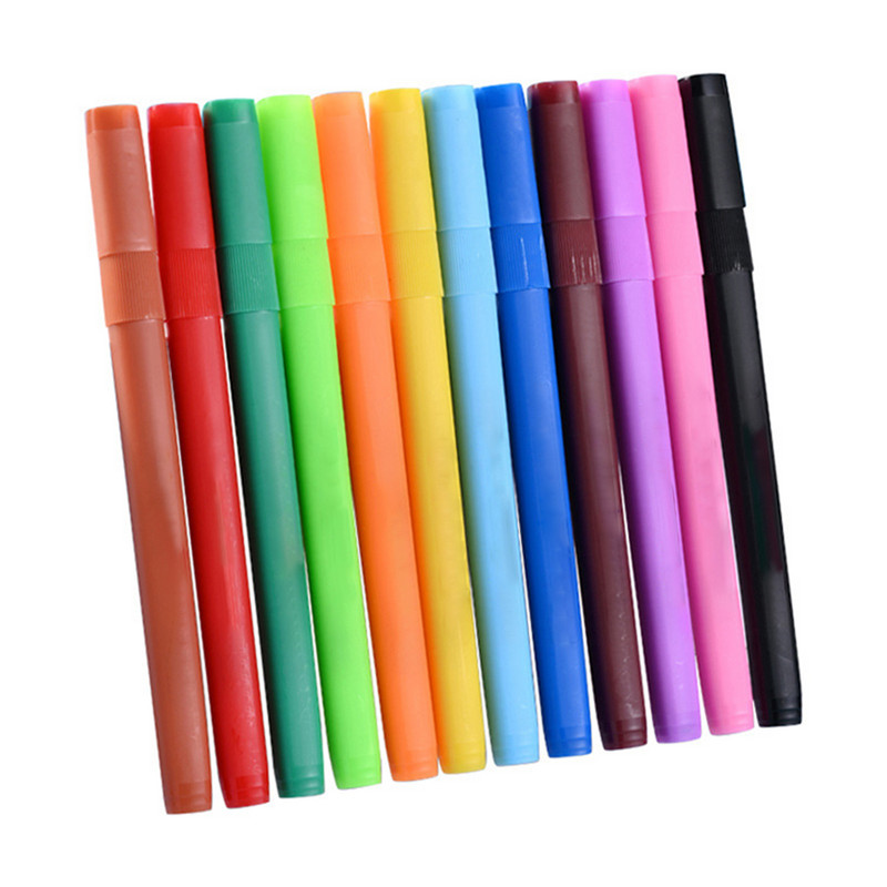 Μαρκαδόροι λευκού πίνακα με κουτάλι 12 χρωμάτων Μαγικό στυλό ζωγραφικής με νερό για παιδιά Μαγικό στυλό ζωγραφικής Early Education