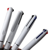 4 DB/tétel GENKKY golyóstoll Kawaii Silica 3 színes tintával fekete kék piros golyóstoll író gyerekeknek diákoknak ajándék írószer