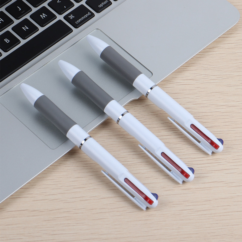4 DB/tétel GENKKY golyóstoll Kawaii Silica 3 színes tintával fekete kék piros golyóstoll író gyerekeknek diákoknak ajándék írószer