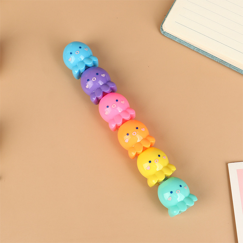 1Pc. Kreativni marker za označavanje u obliku mačje kandže, medvjeda, crtani, slatki, može se odvojiti, široka olovka, debela olovka, marker u boji studentskih linija