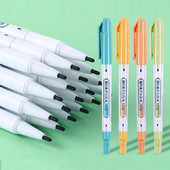 Creativ 4 bucăți/set 0,5 mm/1,2 mm stilou de marcare cu uscare rapidă cu două capete Desen artistic și scris Papetarie pentru studenți Rechizite școlare