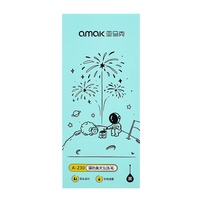 Creativ 4 bucăți/set 0,5 mm/1,2 mm stilou de marcare cu uscare rapidă cu două capete Desen artistic și scris Papetarie pentru studenți Rechizite școlare