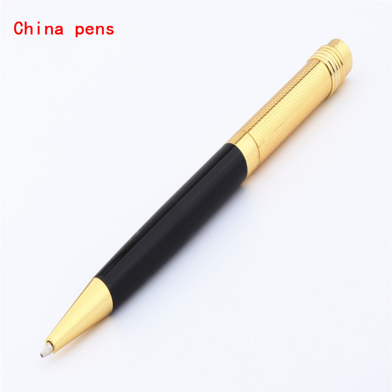 Pălărie din aur pur 856 de înaltă calitate Rechizite de birou negru Pix cu bilă cu vârf mediu Nou