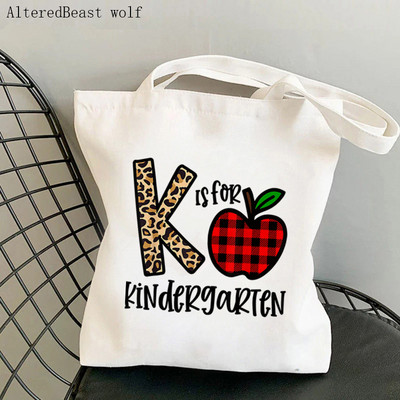 Učiteljski pribor Leopard Boho torba za dječji vrtić Harajuku platnena torba za kupovinu torba za djevojčice Ženska torba za poklone na rame