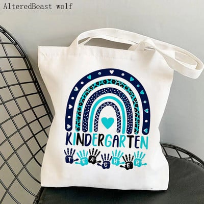 Učiteljski pribor Leopard Boho torba za dječji vrtić Harajuku platnena torba za kupovinu torba za djevojčice Ženska torba za poklone na rame