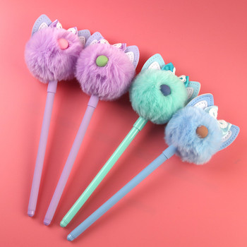 MOTARRO Kawaii Fluffy Cartoon Bear Hair Ballpoint Pen Signature Pen School Προμήθειες γραφείου Διαφημιστικό δώρο