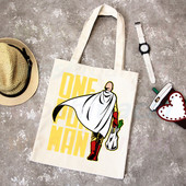 One Punch Man Shopping Bag Grocery Shopper Anime Genos Saitama Sensei Shopping Torba od jute Pamučna torba od jute
