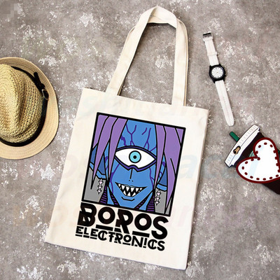 One Punch Man Shopping Bag Grocery Shopper Anime Genos Saitama Sensei Shopping Torba od jute Pamučna torba od jute