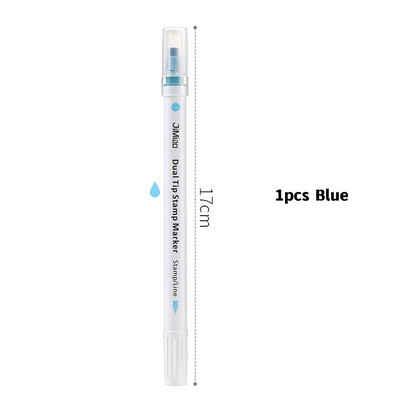 1 buc set de pix marcator de ștampile cu două vârfuri, marcator de linie de culoare, căptușeală de puncte pentru desen, vopsea, artă, birou, școală FC7277