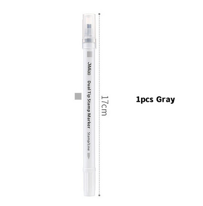 1 buc set de pix marcator de ștampile cu două vârfuri, marcator de linie de culoare, căptușeală de puncte pentru desen, vopsea, artă, birou, școală FC7277