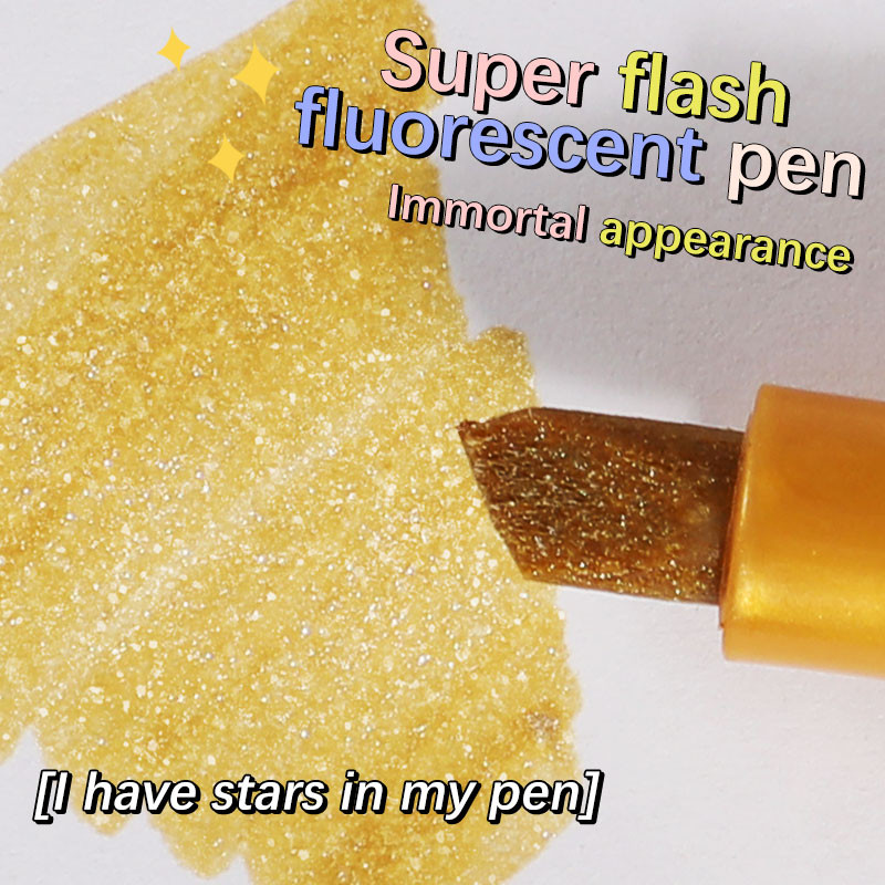 GuangNa 8gab Morandi Highlighter Light Color Kawaii Marķiera pildspalva DIY Photo Album Journal Fluorescent Pen Student Kancelejas preces