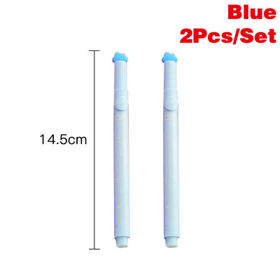 2 vnt Creative Candy Spalvotas Pastelinis žymeklis Dviejų antgalių fluorescencinis rašiklis Meno piešinys Doodling Žymėjimas Mokyklos reikmenys