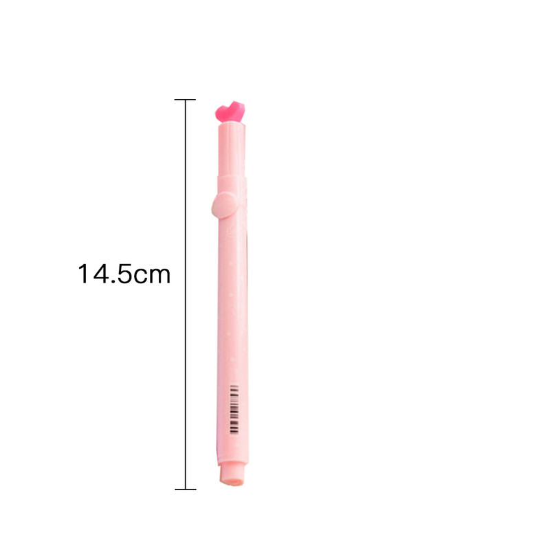 2 vnt Creative Candy Spalvotas Pastelinis žymeklis Dviejų antgalių fluorescencinis rašiklis Meno piešinys Doodling Žymėjimas Mokyklos reikmenys