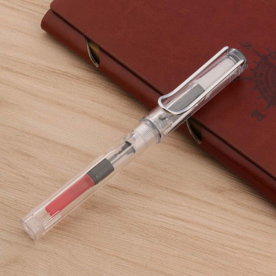 prozirna plastika Roler olovka srebrna klasična POKLON Uredski školski pribor Kemijska olovka za pisanje