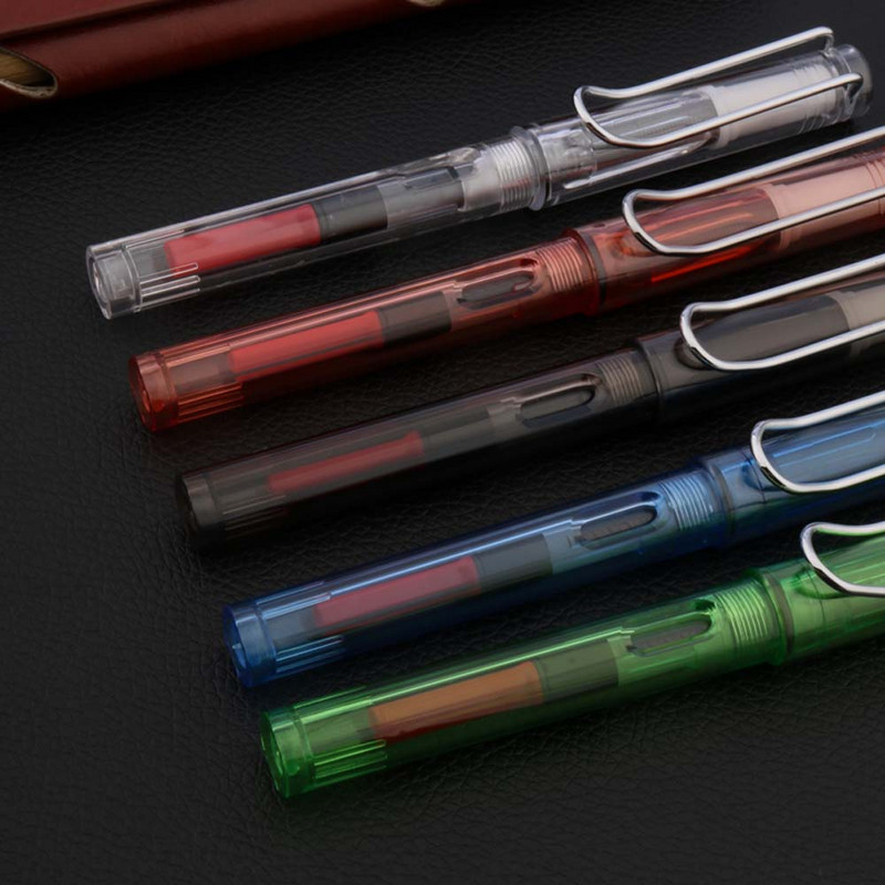 prozirna plastika Roler olovka srebrna klasična POKLON Uredski školski pribor Kemijska olovka za pisanje