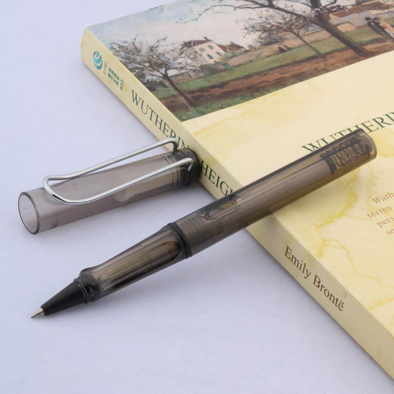 prozirna plastika Roler olovka srebrna klasična POKLON Uredski školski pribor Kemijska olovka za pisanje