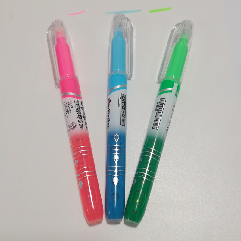 Spalvingi mokykliniai paryškinimo rašikliai, mokiniai, žymekliai, žymekliai teptukai, pasteliniai žymekliai akvarelinis fluorescencinis rašiklis piešimui