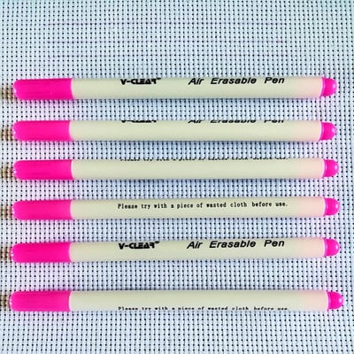 Marcator pentru țesături, cerneală care dispare, solubil în apă, șters cu aer, marker pentru cusut, bricolaj, pentru matlasare, șters cu apă