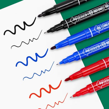 Hero 887 Double Heads Oily Marker CD/DVD Marker Hook Line Pen Signing Pens Black/Red/Blue Marker Stroke/Writing Quick Dry Smooth