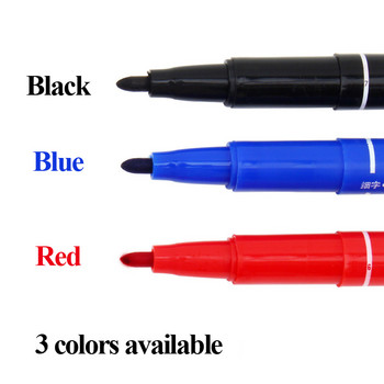 Hero 887 Double Heads Oily Marker CD/DVD Marker Hook Line Pen Signing Pens Black/Red/Blue Marker Stroke/Writing Quick Dry Smooth