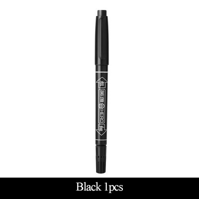 Hero 887 Marker uleios cu capete duble Marcator CD/DVD Linie de cârlig Pixuri de semnare Negru/Roșu/Albastru Marcator Cursă/Scriere Uscare rapidă Netedă