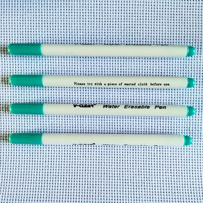 Vandenyje nutrinamo audinio žymėjimo rašiklis, nykstantis rašalas, audinio žymeklis, siuvimo oru ištrinantis, vandenyje tirpus rašalo rašiklis, skirtas siuvinėjimo siūlėms