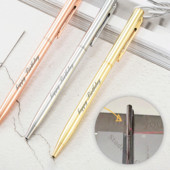 Novi prilagođeni logotip Metalna kemijska olovka Jednostavne poslovne reklamne olovke Personalizirane poklon olovke Studentski pribor Uredski materijal