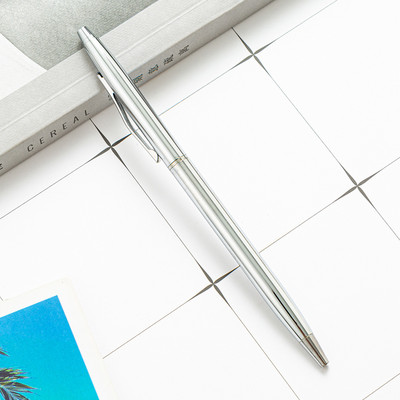 Novi prilagođeni logotip Metalna kemijska olovka Jednostavne poslovne reklamne olovke Personalizirane poklon olovke Studentski pribor Uredski materijal