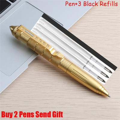 Vruće prodana samoobrambena puna metalna kemijska olovka Windows zaštita od loma Olovka za pisanje Kupite 2 Pošaljite poklon