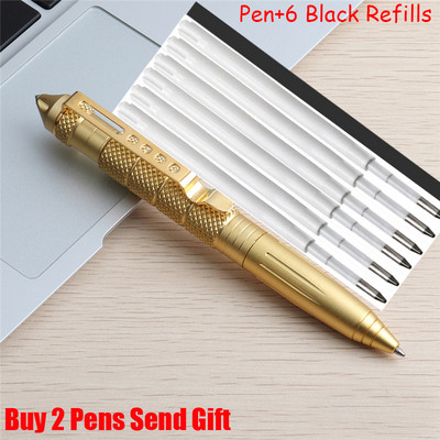 Vruće prodana samoobrambena puna metalna kemijska olovka Windows zaštita od loma Olovka za pisanje Kupite 2 Pošaljite poklon