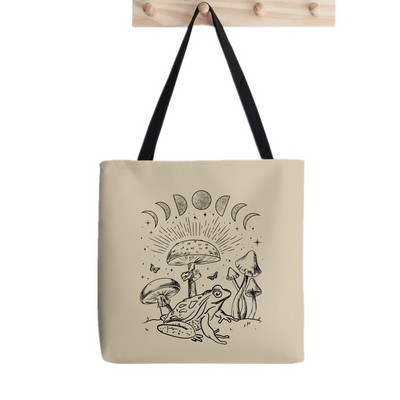 Ženska torba Kawaii Cute Frog Banjo Butterfly Bag Harajuku Shopping Platnena torba Shopper Bag djevojačka torba Ženska torba na rame