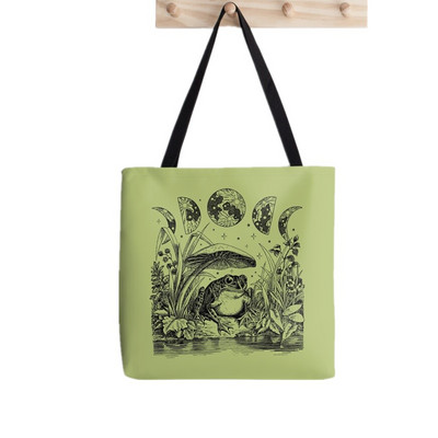 Ženska torba Kawaii Cute Frog Banjo Butterfly Bag Harajuku Shopping Platnena torba Shopper Bag djevojačka torba Ženska torba na rame