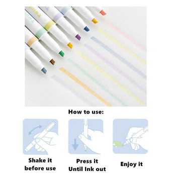 4 бр. Twinkle Art Marker Pens Set Bling Bling Color Dual-side Writing Highlighter Liner Drawing Album Diary School