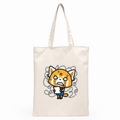 Aggretsuko Aggressive Retsuko Print Platnene torbe na rame Harajuku modne torbe za slobodno vrijeme preko ramena Ženska torbica Torbica Ženska torba