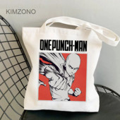 One Punch Man iepirkumu soma bolsas de tela rokassomu tote canvas bolsa džutas soma maiss audums atkārtoti lietojams džutas pēc pasūtījuma