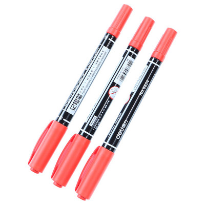 3kom/Set Dvostruki masni marker 0,5 / 1 mm brzosušeći trajni marker dvostruka glava Kuka Line Pen Studentski pribor za crtanje