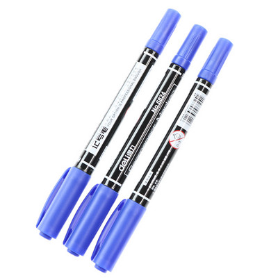 3kom/Set Dvostruki masni marker 0,5 / 1 mm brzosušeći trajni marker dvostruka glava Kuka Line Pen Studentski pribor za crtanje