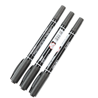 3kom/Set Dvostruki masni marker 0,5 / 1 mm brzosušeći trajni marker dvostruka glava Kuka Line Pen Studentski pribor za crtanje