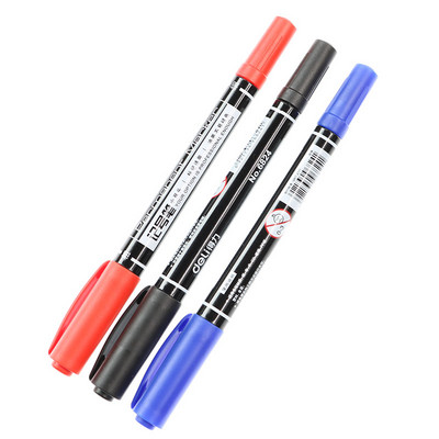 3kom/Set Dvostruki masni marker 0,5 / 1 mm brzosušeći trajni marker dvostruka glava Kuka Line Pen Studentski pribor za crtanje