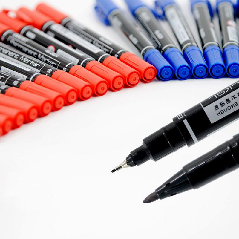 3kom/Set Dvostruki masni marker 0,5 / 1 mm brzosušeći trajni marker dvostruka glava Kuka Line Pen Studentski pribor za crtanje