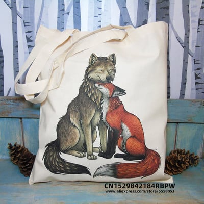 GEANT Funny Kawaii Rabbit Animals Geantă de cumpărături Imprimat Cool Women Shopper Geantă Alb Women Fashion Shopper Genți de umăr Geantă tote