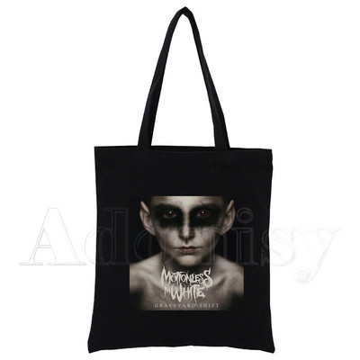 Nepokretna u bijelom platnu, crna torba za kupnju, platnena torba za višekratnu upotrebu, torba za knjige, poklon ručna torba