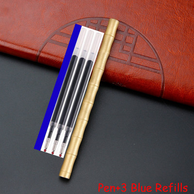 Pix din alamă, metal, de înaltă calitate, pentru bărbați de afaceri, cadou de scris, pix din bambus. Cumpărați 2 Trimiteți cadou