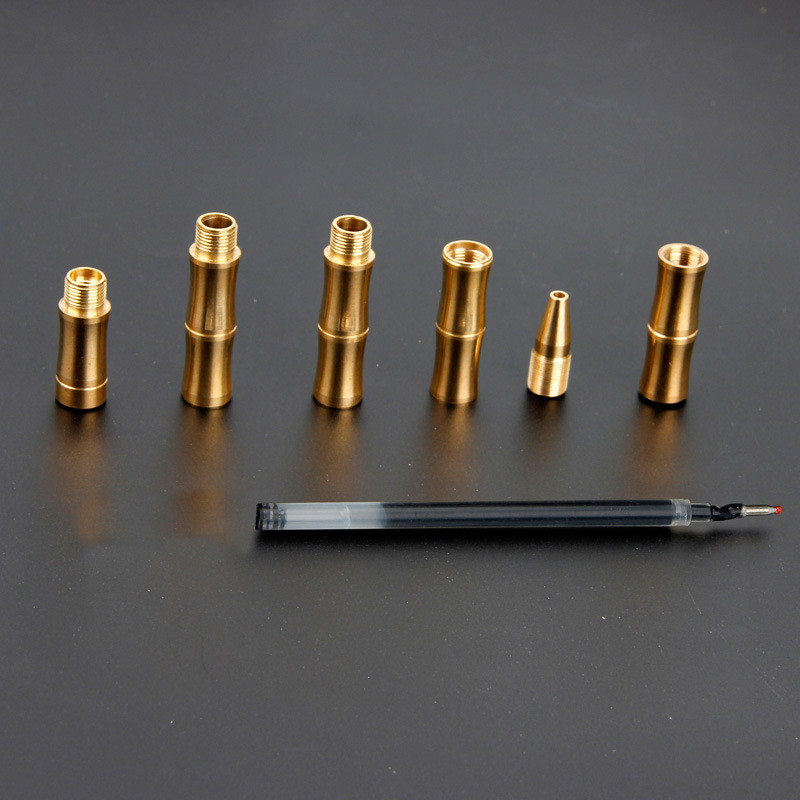 Pix din alamă, metal, de înaltă calitate, pentru bărbați de afaceri, cadou de scris, pix din bambus. Cumpărați 2 Trimiteți cadou