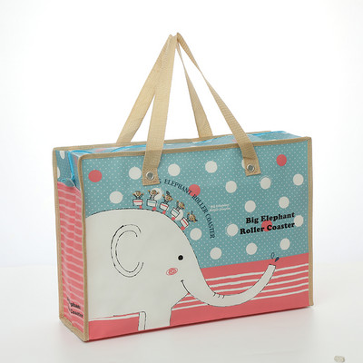 Επαναχρησιμοποιήσιμη τετράγωνη αναδιπλούμενη τσάντα αγορών Μη υφασμένη πτυσσόμενη τσάντα ταξιδιού τσάντα αγορών συνονθύλευμα έγχρωμη φορητή τσάντα αποθήκευσης