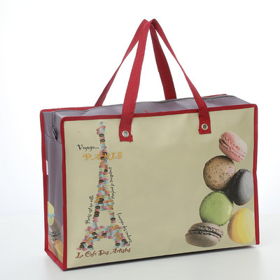 Επαναχρησιμοποιήσιμη τετράγωνη αναδιπλούμενη τσάντα αγορών Μη υφασμένη πτυσσόμενη τσάντα ταξιδιού τσάντα αγορών συνονθύλευμα έγχρωμη φορητή τσάντα αποθήκευσης