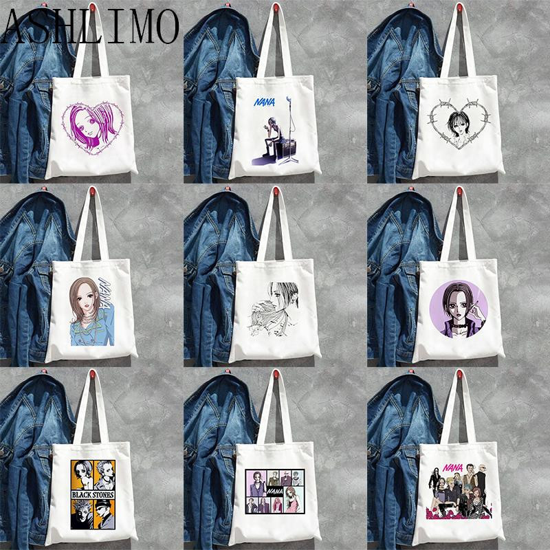 Nana Anime Harajuku Manga Ren Honjo Μεγάλες τσάντες Τσάντες ώμου Casual Shopping Tote Aesthetics Τσάντα Γυναικεία τσάντα τσάντα παραλίας